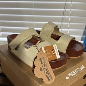 Project Cloud Cream Double-Strap Slide Sandals